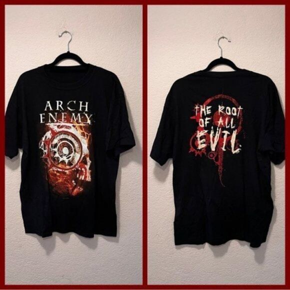 Arch Enemy Concert T Shirt Mens XL Double Sided Black. - Picture 3 of 8